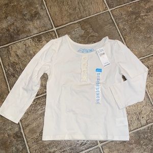 3 Children’s Place long sleeve tops Holiday Red White 3T